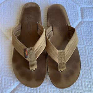 Rainbow leather sandals L